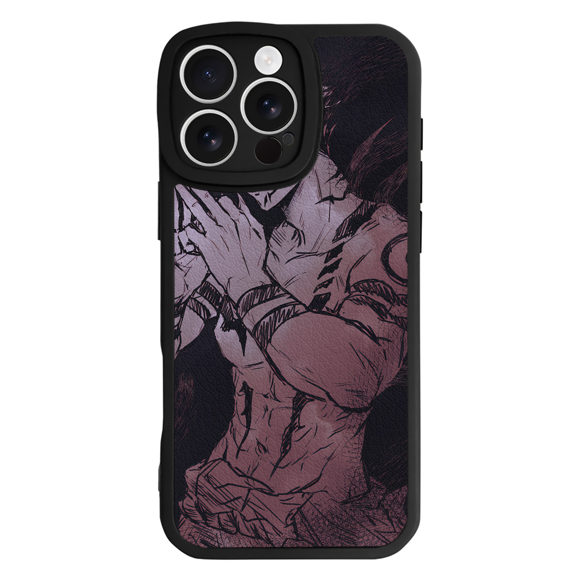 （画像用） 呪術廻戦 Jujutsu Kaisen 【iPhone 16シリーズ対応】シリコンスマホケース（レザー調） 材質：シリコン